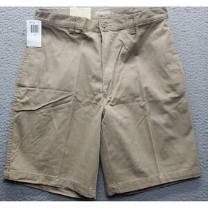Khakis by Arrow‎ Shorts Mens 34W Brown Classic Casual Comfortable Charcoal Wash